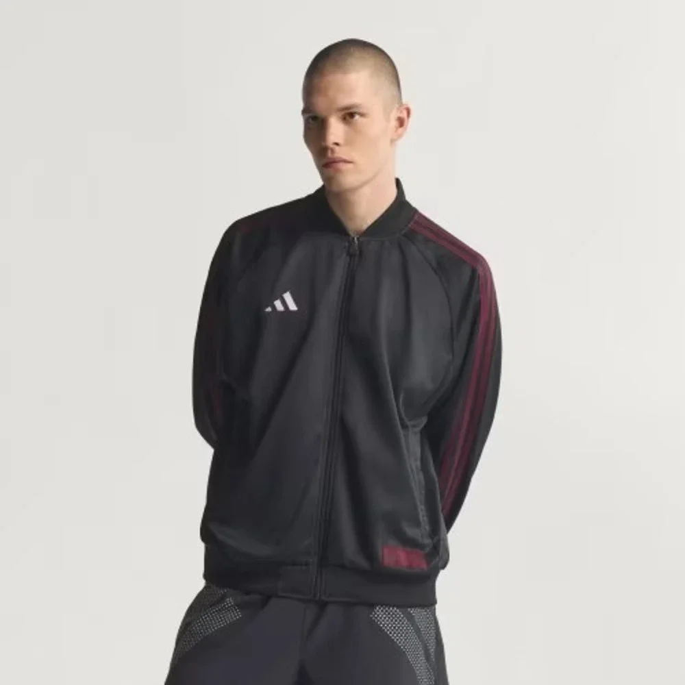 Mens Size 2XL Adidas Mercedes F1 Team Track Racing Jacket Full Zip Black KG4798